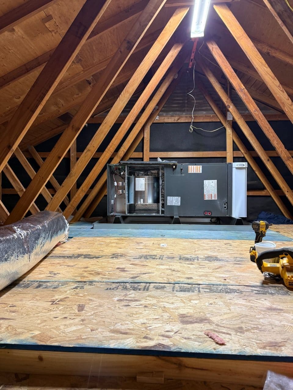 Amana S System Installation in Attic Space image